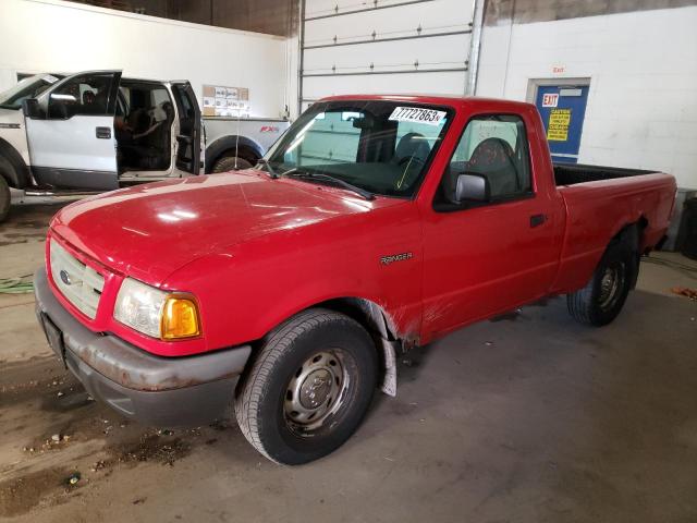 1FTYR10U91PB63871 - 2001 FORD RANGER RED photo 1