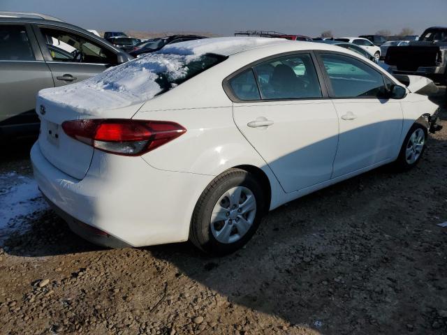 3KPFK4A74JE182530 - 2018 KIA FORTE LX WHITE photo 3