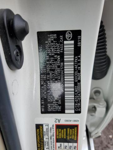 4T1BK3DB0CU471798 - 2012 TOYOTA AVALON BASE 白色 照片 12