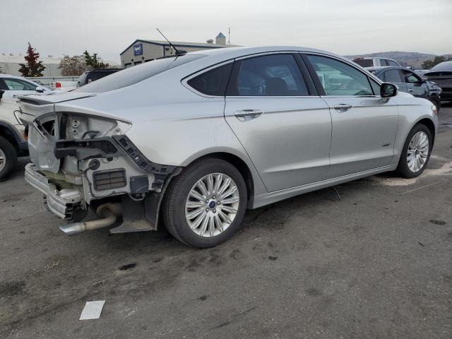 3FA6P0SU5ER379614 - 2014 FORD FUSION TITANIUM PHEV SILVER photo 3