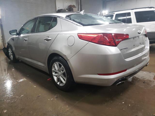 KNAGM4A71D5393941 - 2013 KIA OPTIMA LX SILVER photo 2