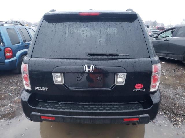 5FNYF18576B003950 - 2006 HONDA PILOT EX BLACK photo 6