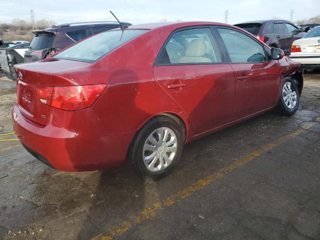 KNAFU4A29B5329546 - 2011 KIA FORTE EX RED photo 3