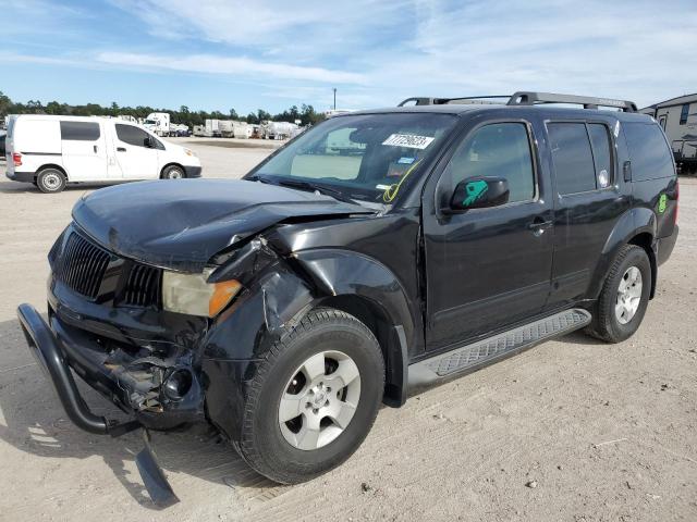 5N1AR18U45C782960 - 2005 NISSAN PATHFINDER LE BLACK photo 1