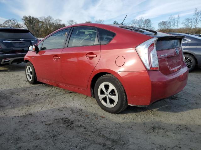 JTDKN3DU1C0336740 - 2012 TOYOTA PRIUS RED photo 2