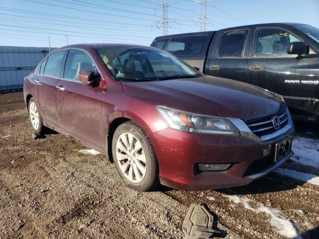 1HGCR2F83FA073881 - 2015 HONDA ACCORD EXL BURGUNDY photo 4