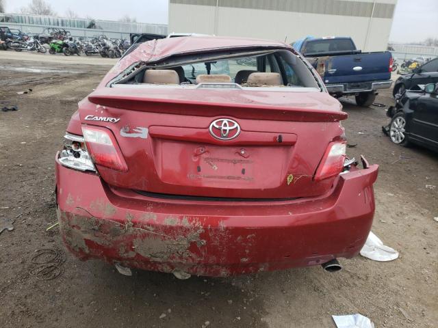 4T1BE46K47U006506 - 2007 TOYOTA CAMRY CE RED photo 6
