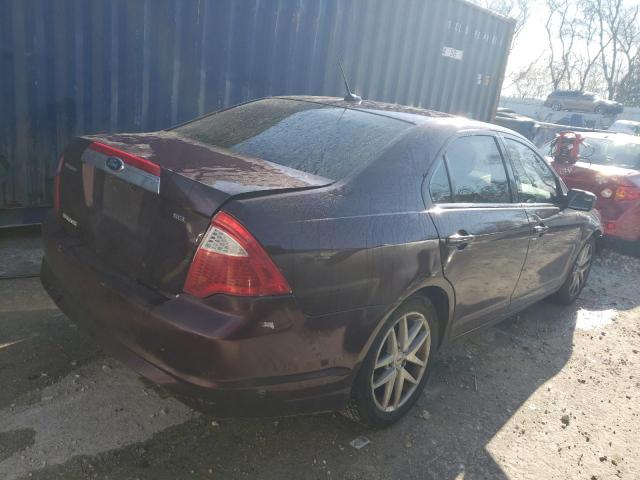 3FAHP0JA9BR253011 - 2011 FORD FUSION SEL MAROON photo 3