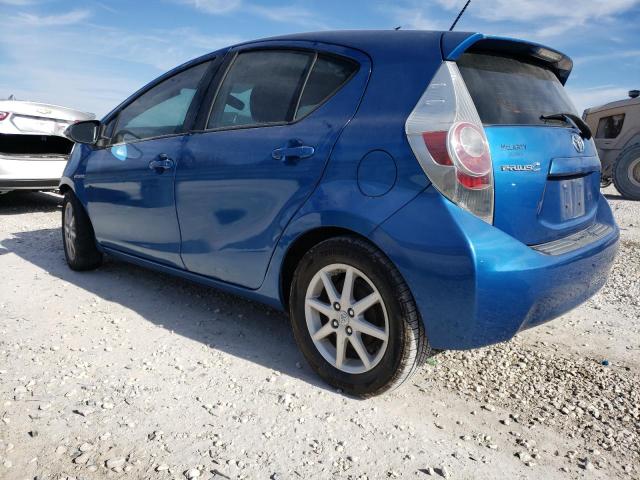 JTDKDTB3XC1019904 - 2012 TOYOTA PRIUS C BLUE photo 2