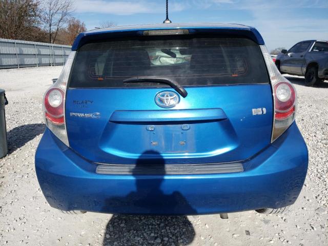 JTDKDTB3XC1019904 - 2012 TOYOTA PRIUS C BLUE photo 6