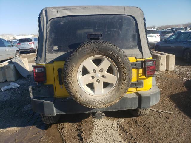 1J4GA39178L511945 - 2008 JEEP WRANGLER U X YELLOW photo 6