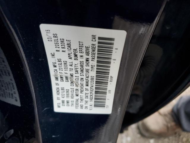 1HGCR2F82FA133990 - 2015 HONDA ACCORD EXL BLUE photo 13