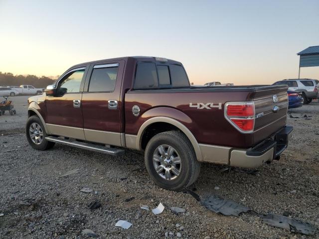 1FTFW1EV1AFB42018 - 2010 FORD F150 SUPERCREW BURGUNDY photo 2