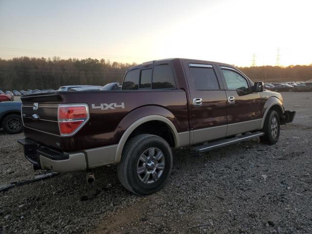 1FTFW1EV1AFB42018 - 2010 FORD F150 SUPERCREW BURGUNDY photo 3