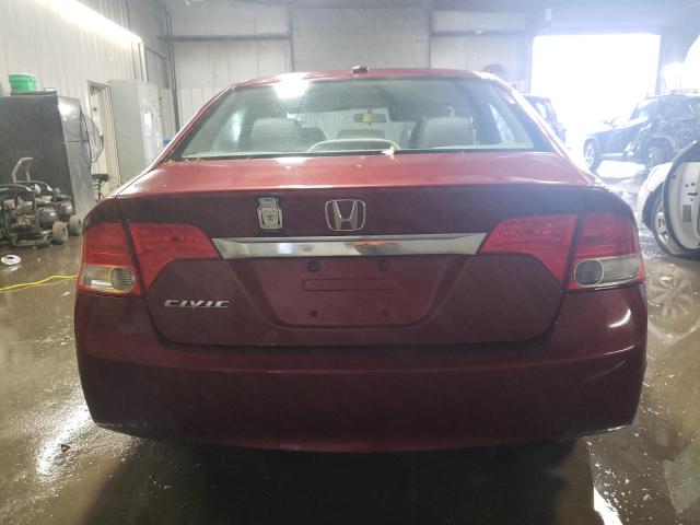 19XFA16809E003303 - 2009 HONDA CIVIC EX MAROON photo 6