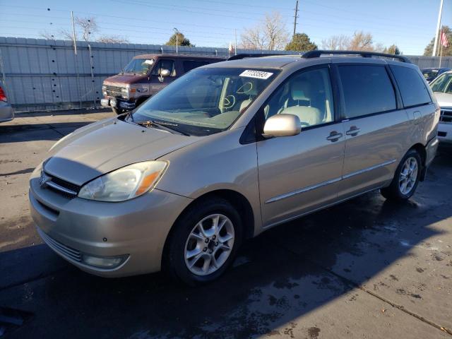 5TDZA22C84S155244 - 2004 TOYOTA SIENNA XLE BEIGE photo 1