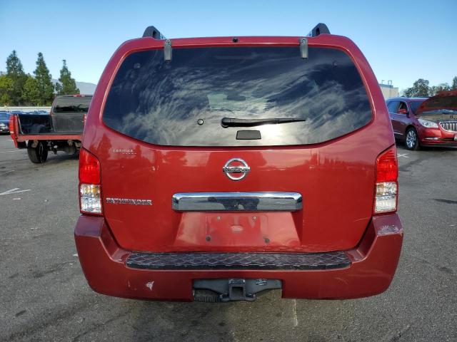 5N1AR18U37C630705 - 2007 NISSAN PATHFINDER LE 勃艮第红 照片 6