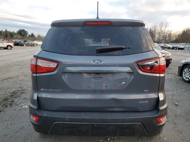 MAJ6P1UL7JC193334 - 2018 FORD ECOSPORT SE GRAY photo 6