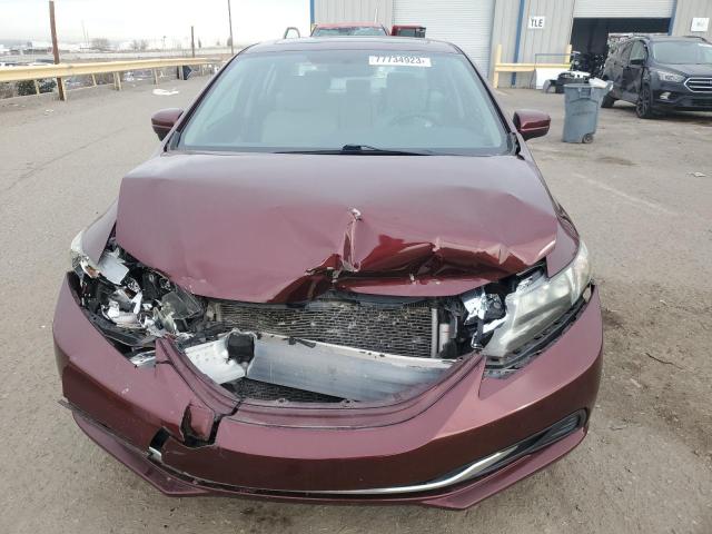 19XFB2F8XEE258179 - 2014 HONDA CIVIC EX BURGUNDY photo 5