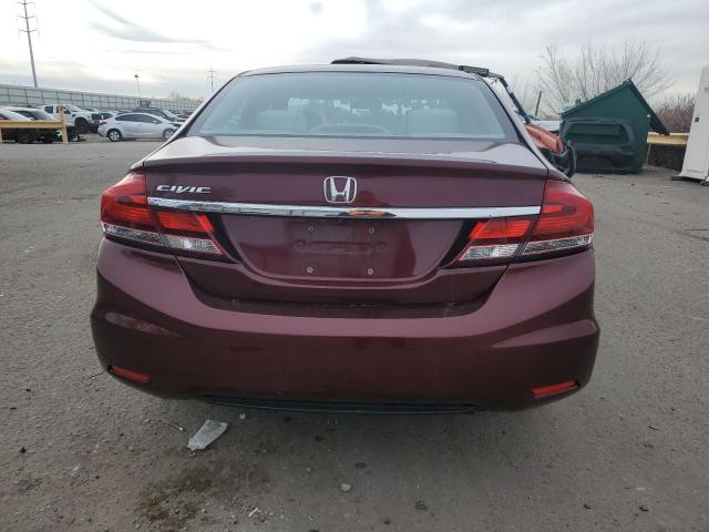 19XFB2F8XEE258179 - 2014 HONDA CIVIC EX BURGUNDY photo 6