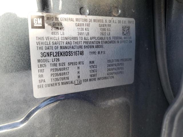 3GNFL2EK8DS516748 - 2013 CHEVROLET CAPTIVA LS 石墨色 照片 13