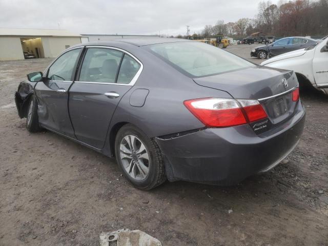 1HGCR2F36EA166459 - 2014 HONDA ACCORD LX GRAY photo 2