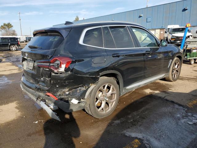 5UX53DP06N9J21305 - 2022 BMW X3 XDRIVE30I BLACK photo 3