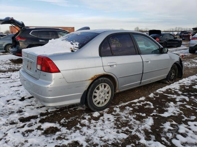 2HGES16655H622633 - 2005 HONDA CIVIC LX SILVER photo 3