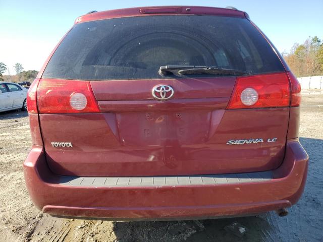 5TDZA23CX6S404211 - 2006 TOYOTA SIENNA CE BURGUNDY photo 6