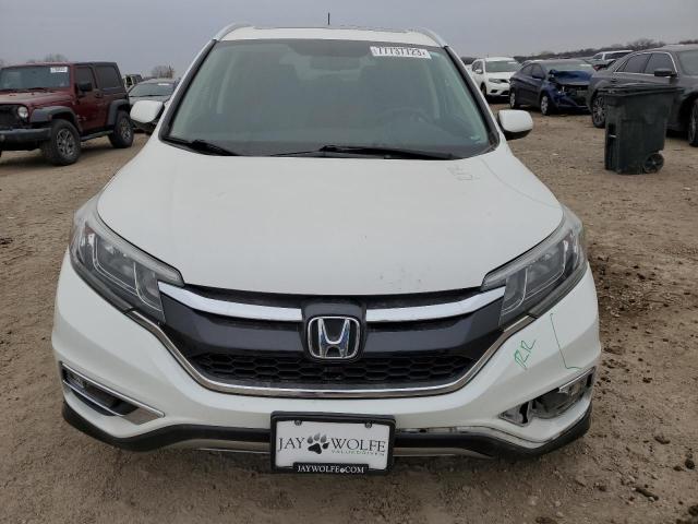 5J6RM4H77FL020767 - 2015 HONDA CR-V EXL WHITE photo 5