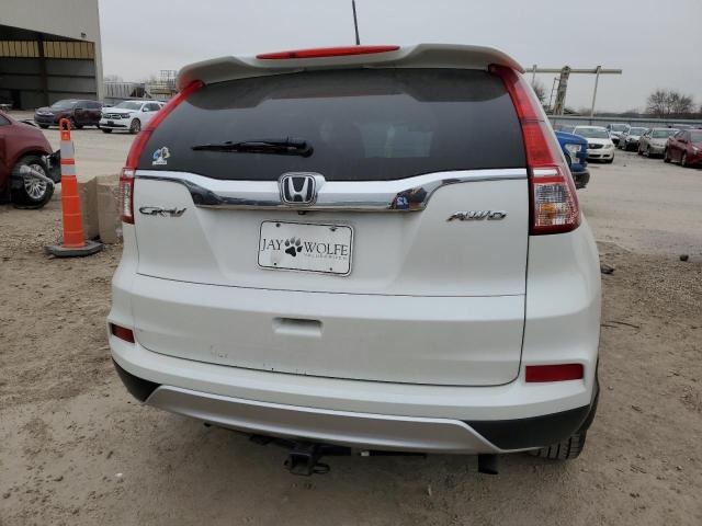 5J6RM4H77FL020767 - 2015 HONDA CR-V EXL WHITE photo 6