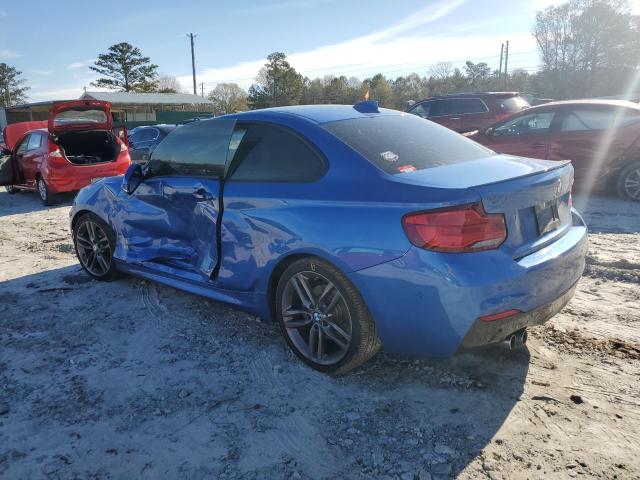 WBA2J1C57JVD09746 - 2018 BMW 230I BLUE photo 2