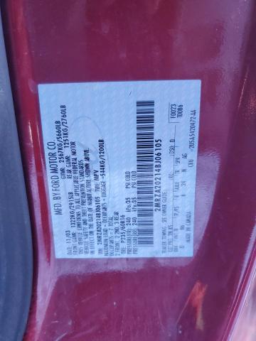 2MRZA20214BJ06105 - 2004 MERCURY MONTEREY RED photo 13