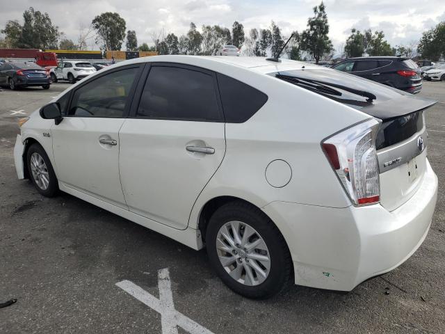 JTDKN3DP1D3045455 - 2013 TOYOTA PRIUS PLUG WHITE photo 2