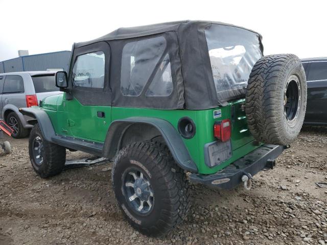 1J4FA29124P746004 - 2004 JEEP WRANGLER / SE GREEN photo 2