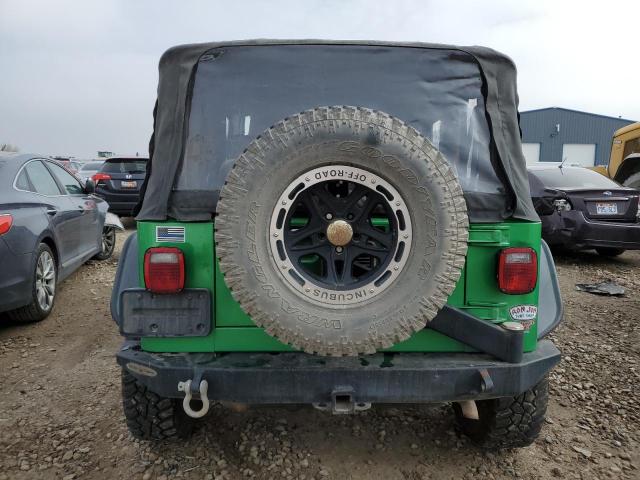 1J4FA29124P746004 - 2004 JEEP WRANGLER / SE GREEN photo 6