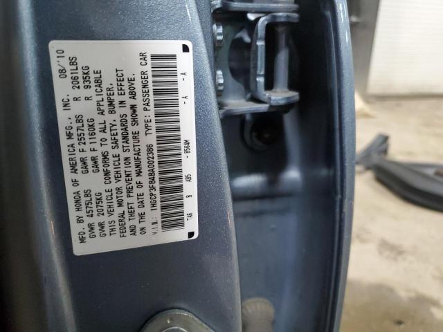 1HGCP3F84BA002386 - 2011 HONDA ACCORD EXL BLUE photo 13