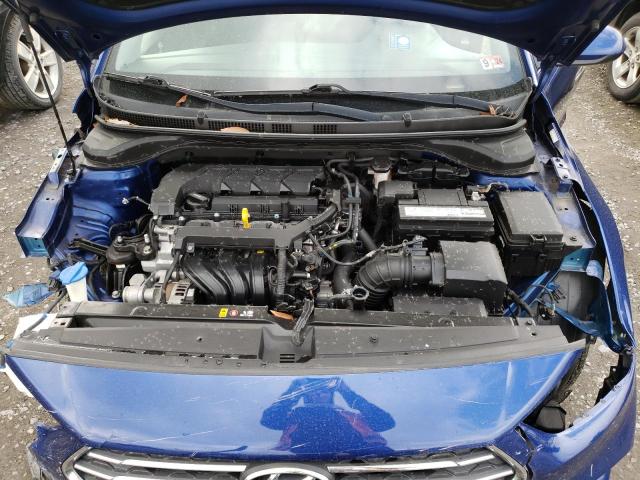 3KPC24A61LE107572 - 2020 HYUNDAI ACCENT SE BLUE photo 11