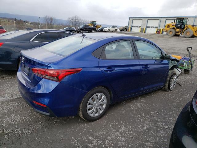 3KPC24A61LE107572 - 2020 HYUNDAI ACCENT SE BLUE photo 3