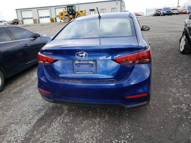 3KPC24A61LE107572 - 2020 HYUNDAI ACCENT SE BLUE photo 6