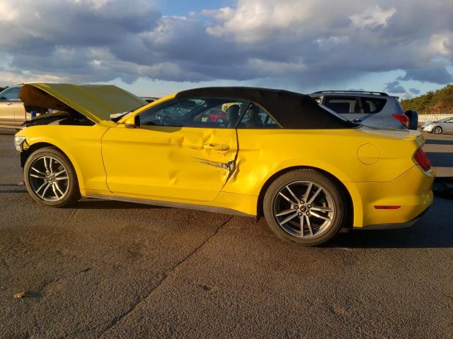 1FATP8UH4G5316110 - 2016 FORD MUSTANG YELLOW photo 2