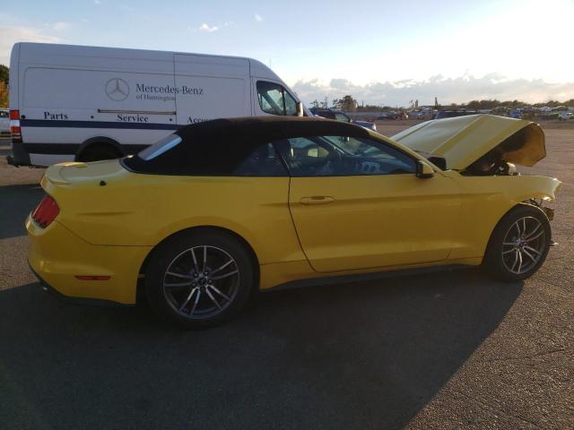 1FATP8UH4G5316110 - 2016 FORD MUSTANG YELLOW photo 3