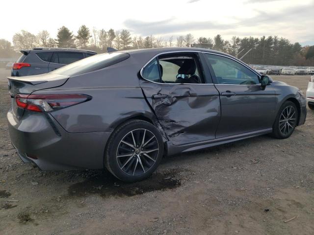 4T1T11AK1MU554934 - 2021 TOYOTA CAMRY SE GRAY photo 3