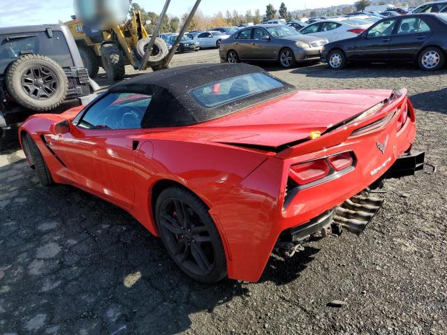 1G1YM3D78E5113343 - 2014 CHEVROLET CORVETTE STINGRAY Z51 3LT RED photo 2