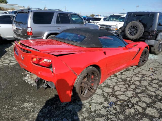 1G1YM3D78E5113343 - 2014 CHEVROLET CORVETTE STINGRAY Z51 3LT RED photo 3