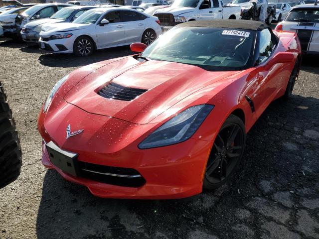 1G1YM3D78E5113343 - 2014 CHEVROLET CORVETTE STINGRAY Z51 3LT RED photo 5