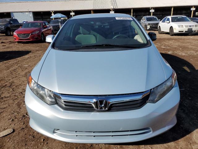 19XFB2F59CE309917 - 2012 HONDA CIVIC LX BLUE photo 5