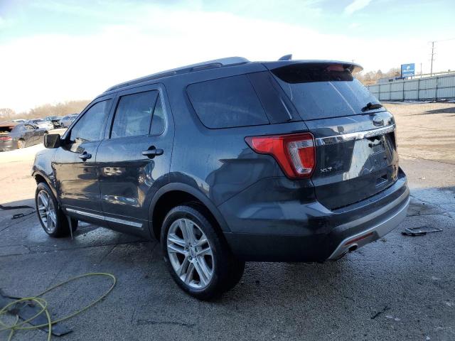 1FM5K8D88HGB66263 - 2017 FORD EXPLORER XLT BLACK photo 2