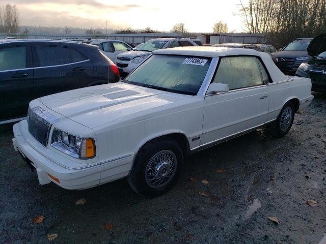 1C3BC55E1GG293866 - 1986 CHRYSLER LEBARON WHITE photo 1