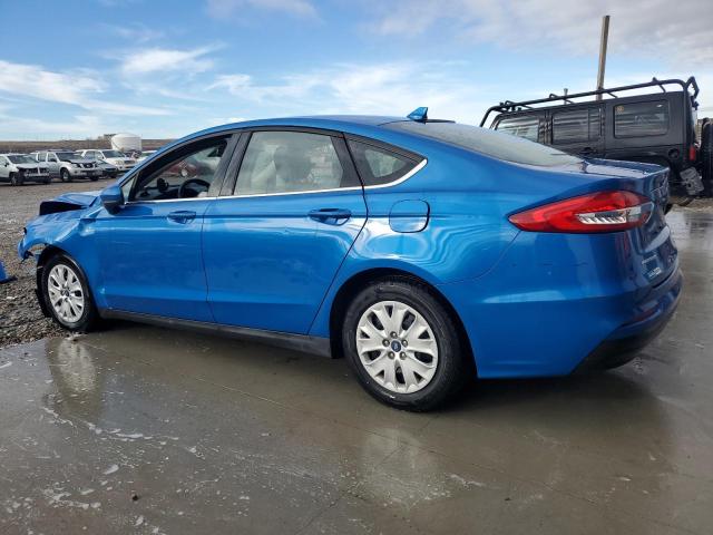 3FA6P0G70LR230866 - 2020 FORD FUSION S BLUE photo 2